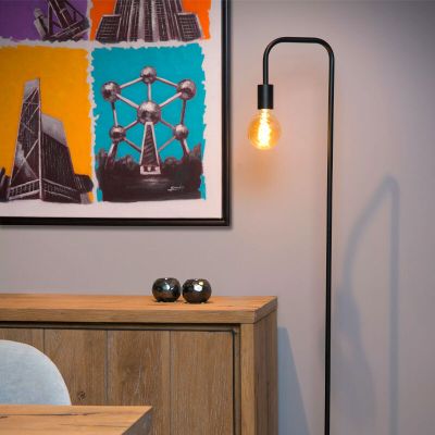 Zwarte vloerlamp Lorin