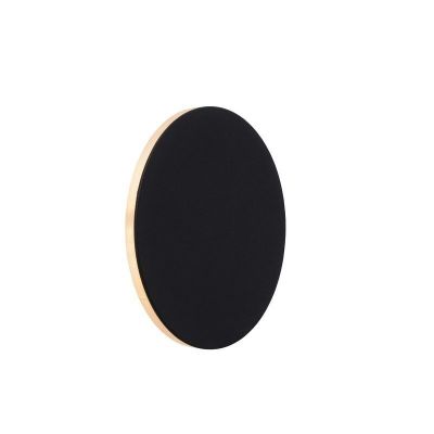 Zwarte wandlamp modern, Eklyps led, 6W, 3000K LED