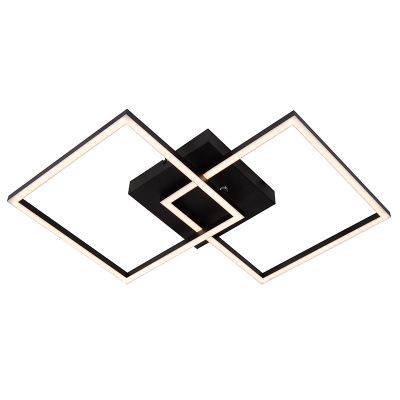 Zwarte plafonnière modern, Arianne, 23W, white switch LED