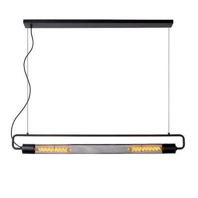Zwarte hanglamp Calixt, metaal