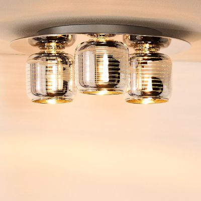 Moderne plafondlamp Eryn, Chroom en Goud