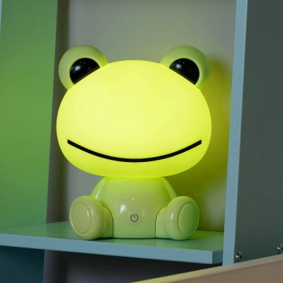 Groene kinderkamer tafellamp, Dodo Kikker, 3W, 4000K LED