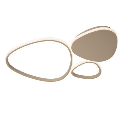 Taupe plafonnière modern, Samling, 30W, white switch LED