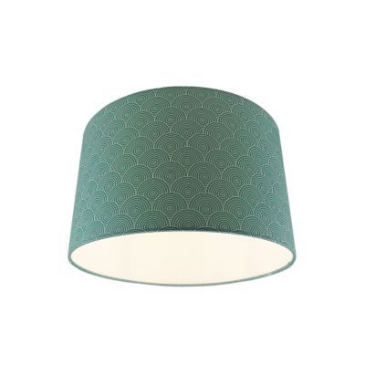 Groene plafondlamp met rondjes motief