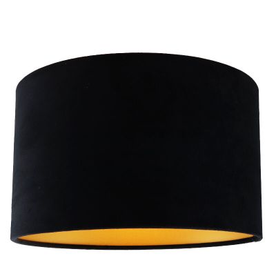 Zwart met gouden plafondlamp Krista, 30cm