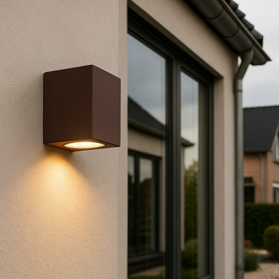 Moderne Corella wandlamp - roestbruin, klein