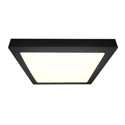 Zwarte plafonnière Rolo, aluminium, 24W, 4000K LED