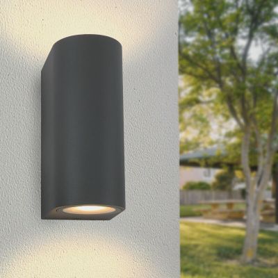 Antraciete buitenlamp Corina, aluminium, IP44