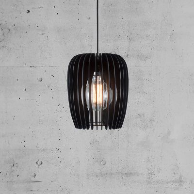 Zwarte hanglamp hout, Tribeca