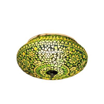 Groene oosterse plafonnière mozaïek, Mimoun