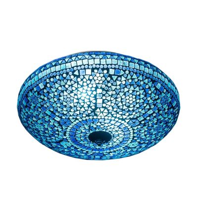 Blauwe oosterse plafonnière mozaïek, Louay