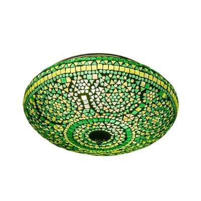 Groene oosterse plafonnière mozaïek, Louay