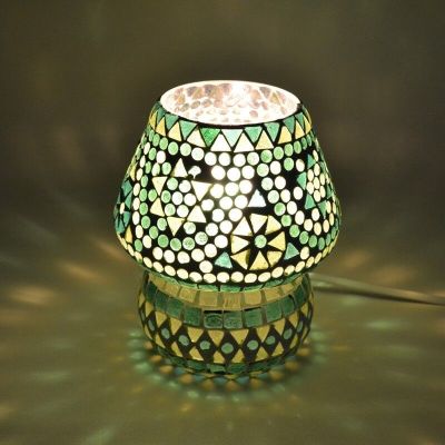 Groene oosterse tafellamp mozaïek, Rachel