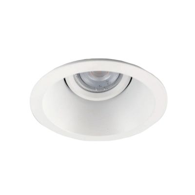Ronde inbouwspot Tyron, wit