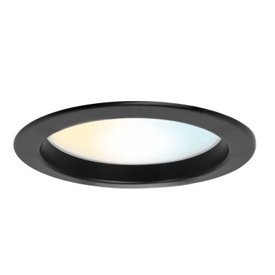 Zwarte downlight aluminium, Otmar, 15W, white switch LED, IP22