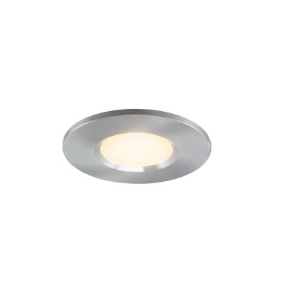 Zilveren mini inbouwspot aluminium, Philomena, 1,5W, 2700K LED, IP44