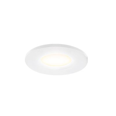Witte mini inbouwspot aluminium, Philomena, 1,5W, 3000K LED, IP44