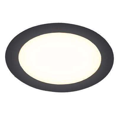 Zwarte downlight aluminium, Umbriel, 6W, 4000K LED, IP44
