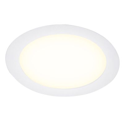 Witte downlight aluminium, Umbriel, 9W, 4000K LED, IP44