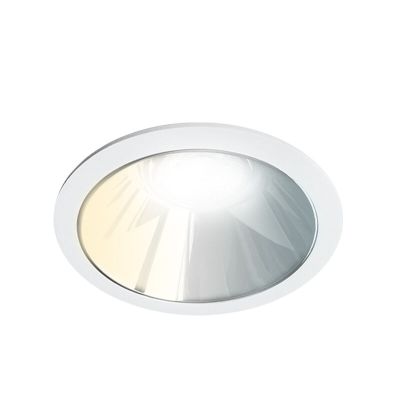 Witte downlight aluminium, Maud, 7W, white switch LED, IP22