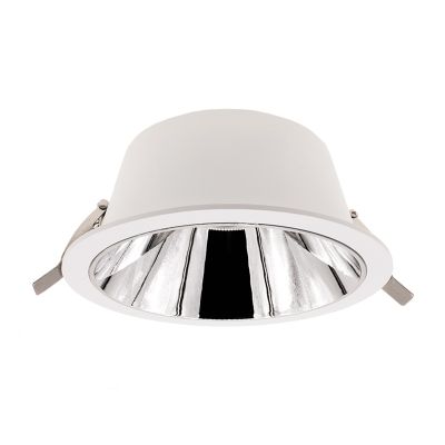 Witte downlight aluminium, Maud, 18W, white switch LED, IP22