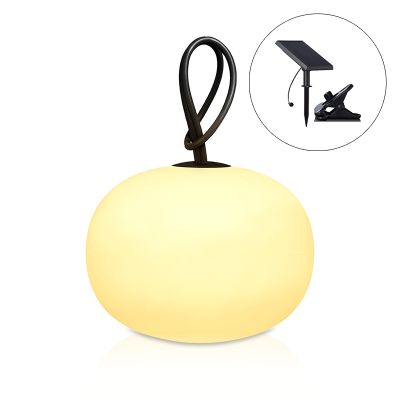 Witte hanglamp op zonne-energie kunststof, Pien, 1W, 2700K LED, IP54