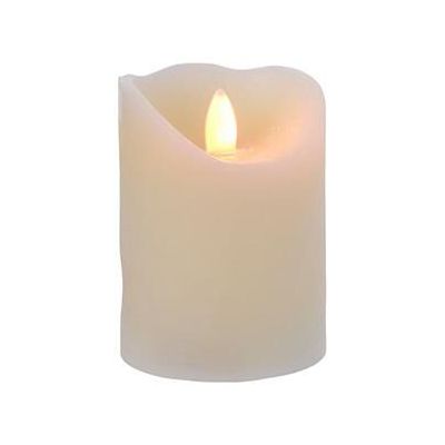 LED flakkerkaars 17 cm, creme