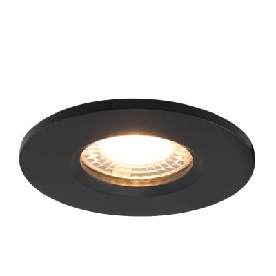 Ronde badkamer inbouwspot Jule, zwart, IP65