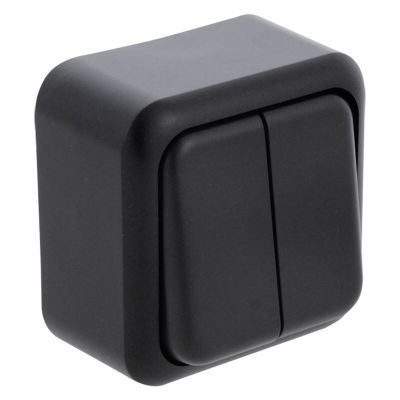 Q-Link opbouwschakelaar serie, zwart