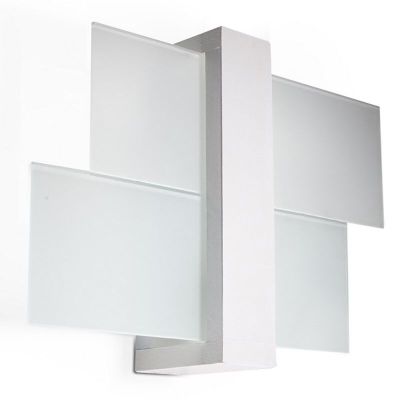 Moderne wandlamp Fouzia, wit, hout