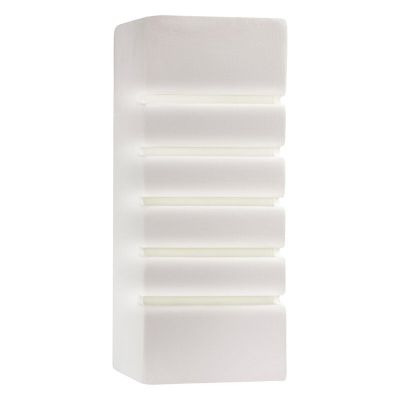 Moderne up down wandlamp Lysan, wit, keramiek