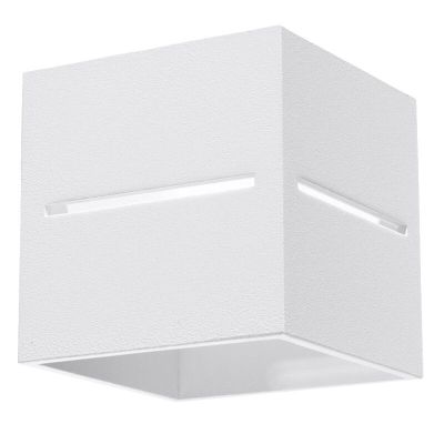 Witte up down wandlamp Jacky, aluminium
