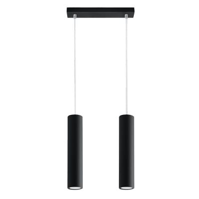 Zwarte hanglamp Harley, aluminium, 2L