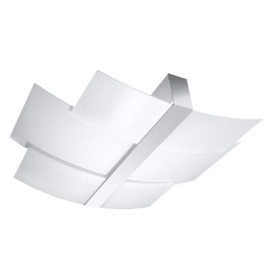 Chromen plafondlamp Marith, staal