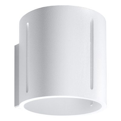 Witte up down wandlamp Jamey, aluminium
