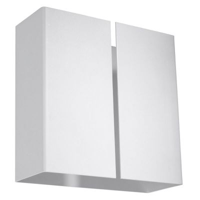 Moderne up down wandlamp Kenrick, wit, aluminium
