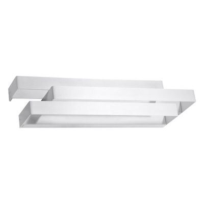 Moderne up down wandlamp Keshia, wit, aluminium