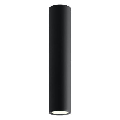 Zwarte opbouwspot Harley, aluminium, 30 cm