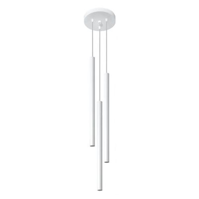 Moderne hanglamp Hillary, wit, aluminium, 3L