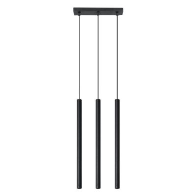 Moderne hanglamp Hillary, zwart, aluminium, 3L
