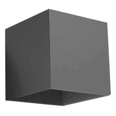 Moderne up down wandlamp Andro, antraciet, aluminium