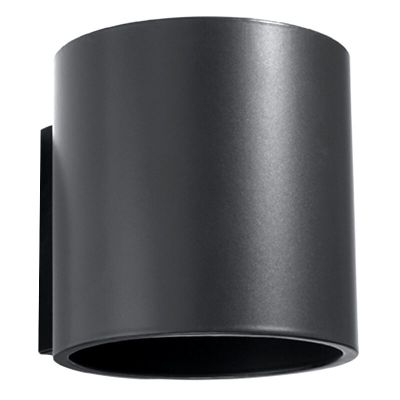 Moderne up down wandlamp Amely, antraciet, aluminium