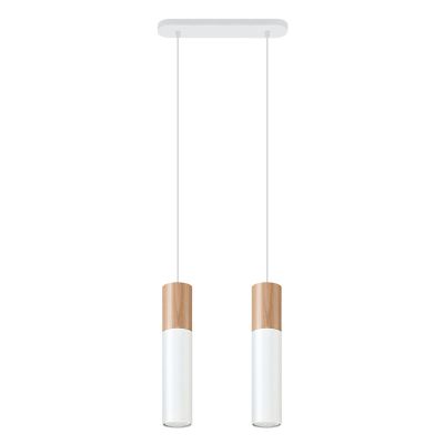 Witte hanglamp Francesca, aluminium, 2L