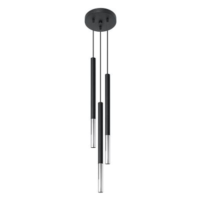 Moderne hanglamp Ilonca, chroom, aluminium, 3L