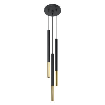Moderne hanglamp Ilonca, goud, aluminium, 3L