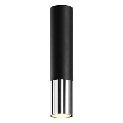 Moderne opbouwspot Hediye, zwart, aluminium