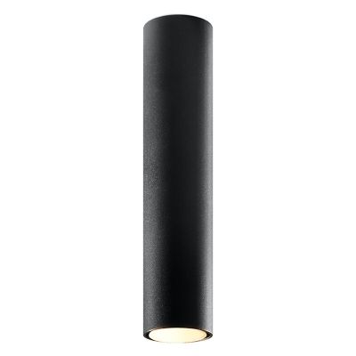 Zwarte opbouwspot Harley, aluminium, 40 cm