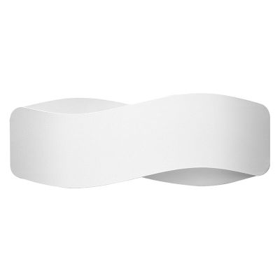 Moderne up down wandlamp Keely, wit, aluminium
