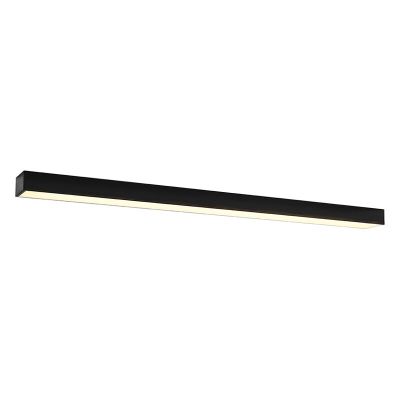 Moderne plafondlamp Mascha, zwart, aluminium, 48W, 3000K