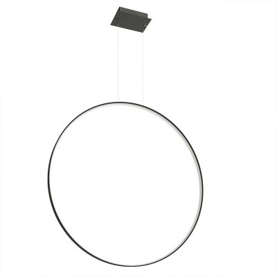 Moderne hanglamp Ringo, zwart, aluminium, 70w, 3000K